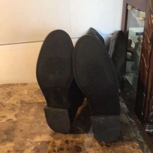 Vince Camuto Women's Kable Black Leather Riding Boot Wide Calf - Picture 5 of 6